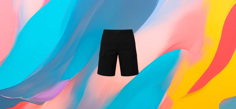 The 25x Black Cargo Shorts