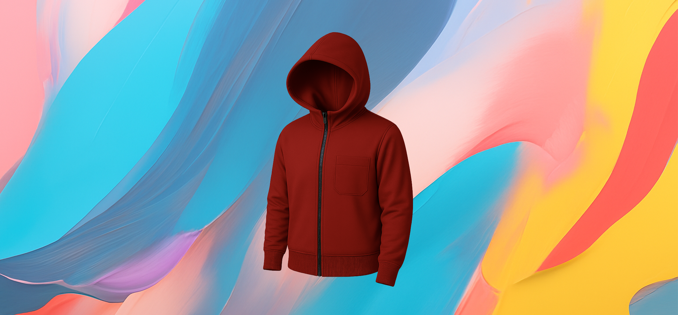 The 25X Bold Zip Hoodie – Red - Image 5
