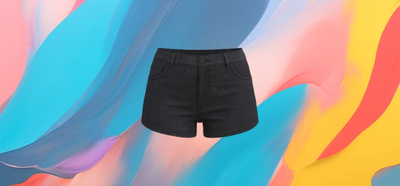 The 25X Dark Wash High-Waist Denim Shorts