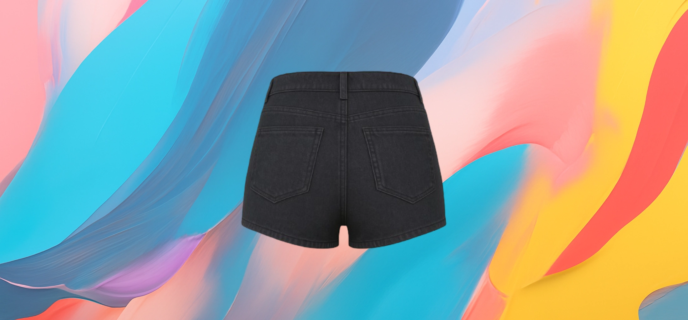 The 25X Dark Wash High-Waist Denim Shorts - Image 4