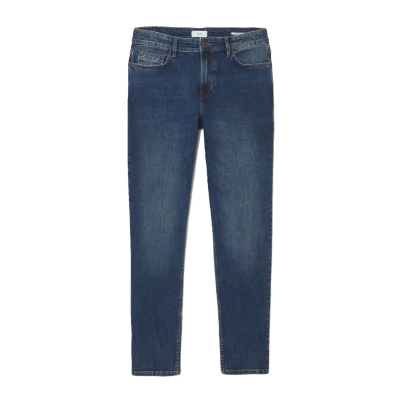 Men's Slim Tapered Blue Denim Jeans