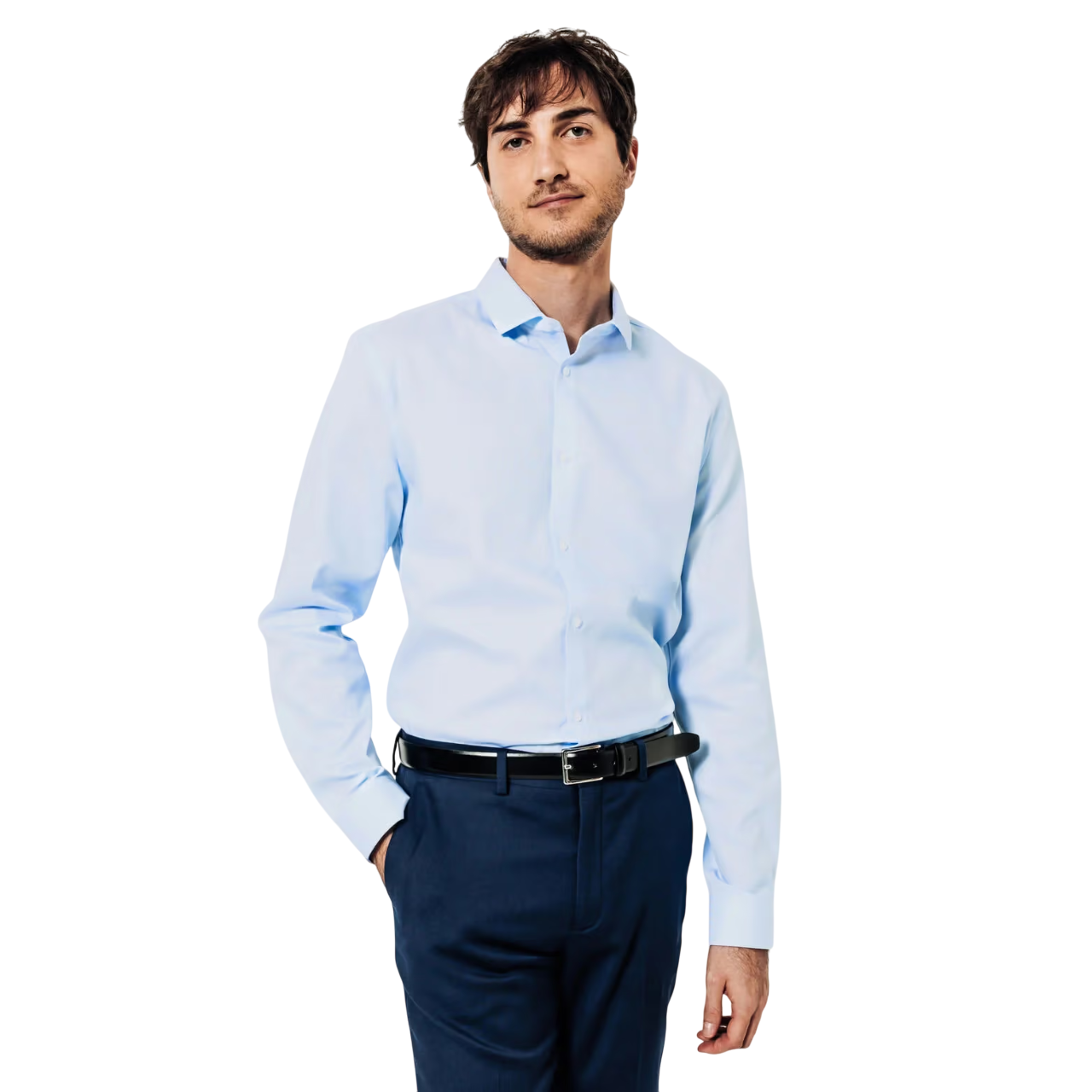 Slim Fit Non-Iron Cotton Shir - Image 2