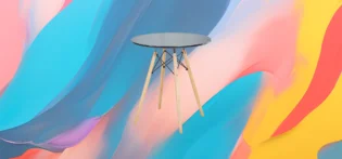 The 25x Black Round Coffee Table