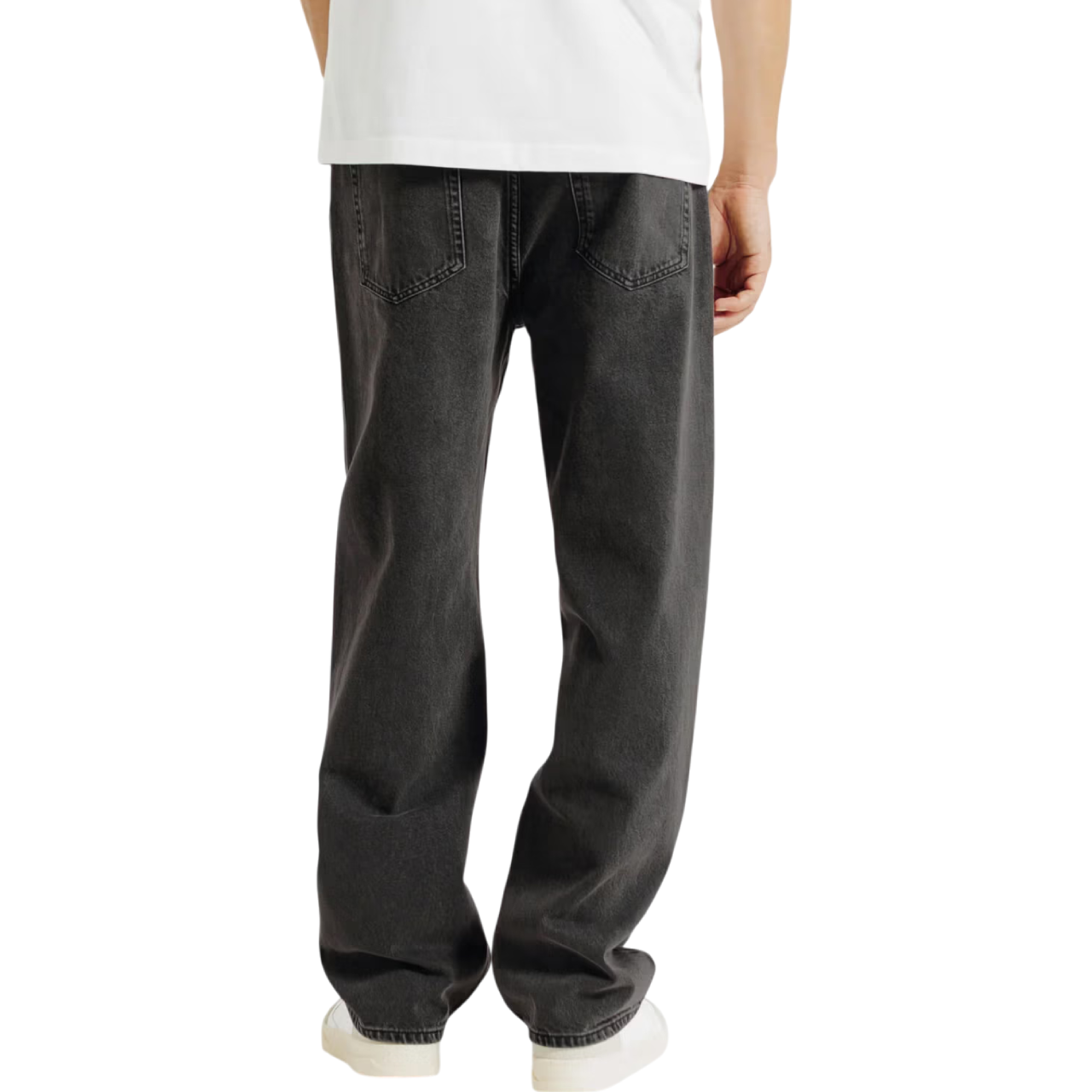 Men's Black Baggy Jeans - Image 3