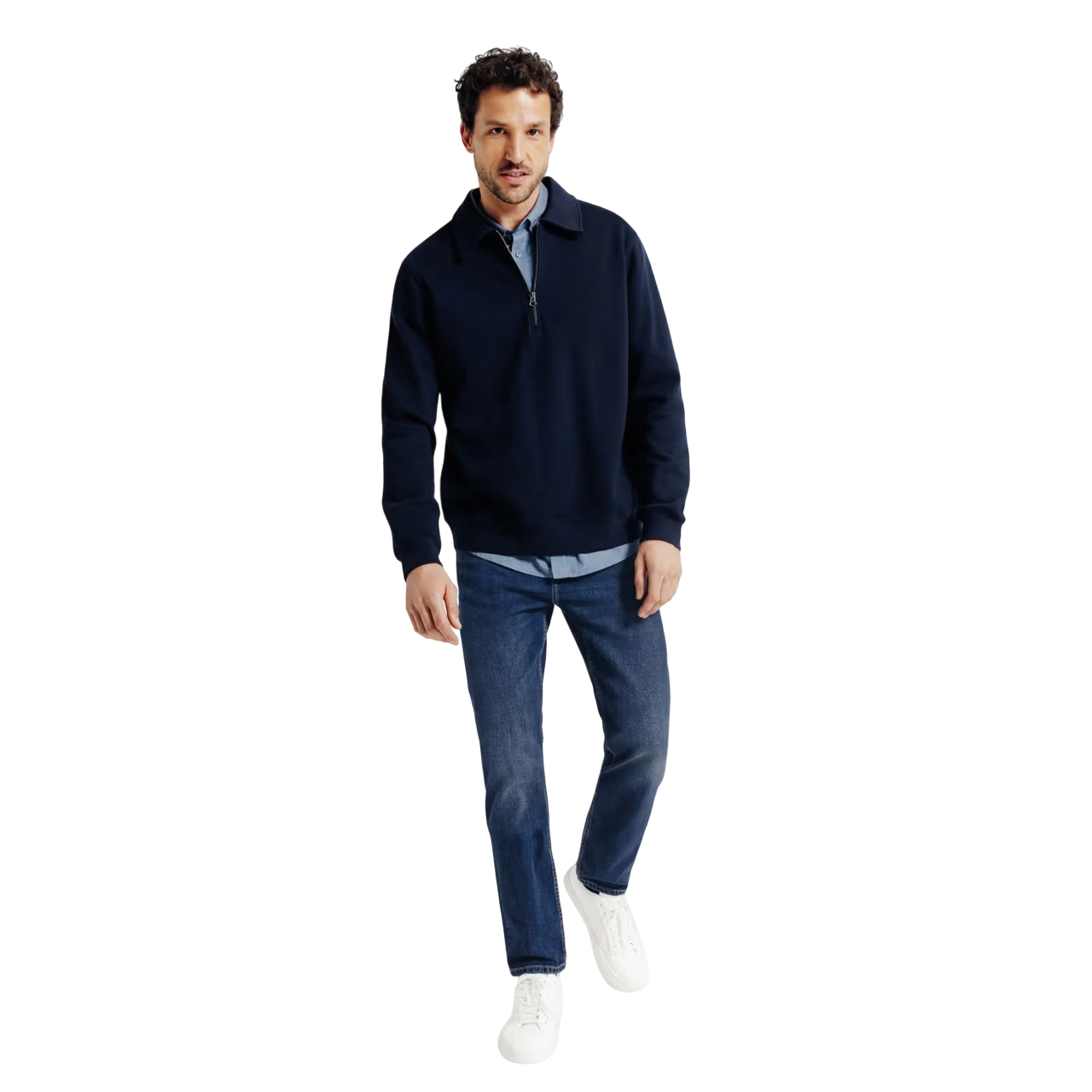 Classic Straight Blue Jeans - Image 3