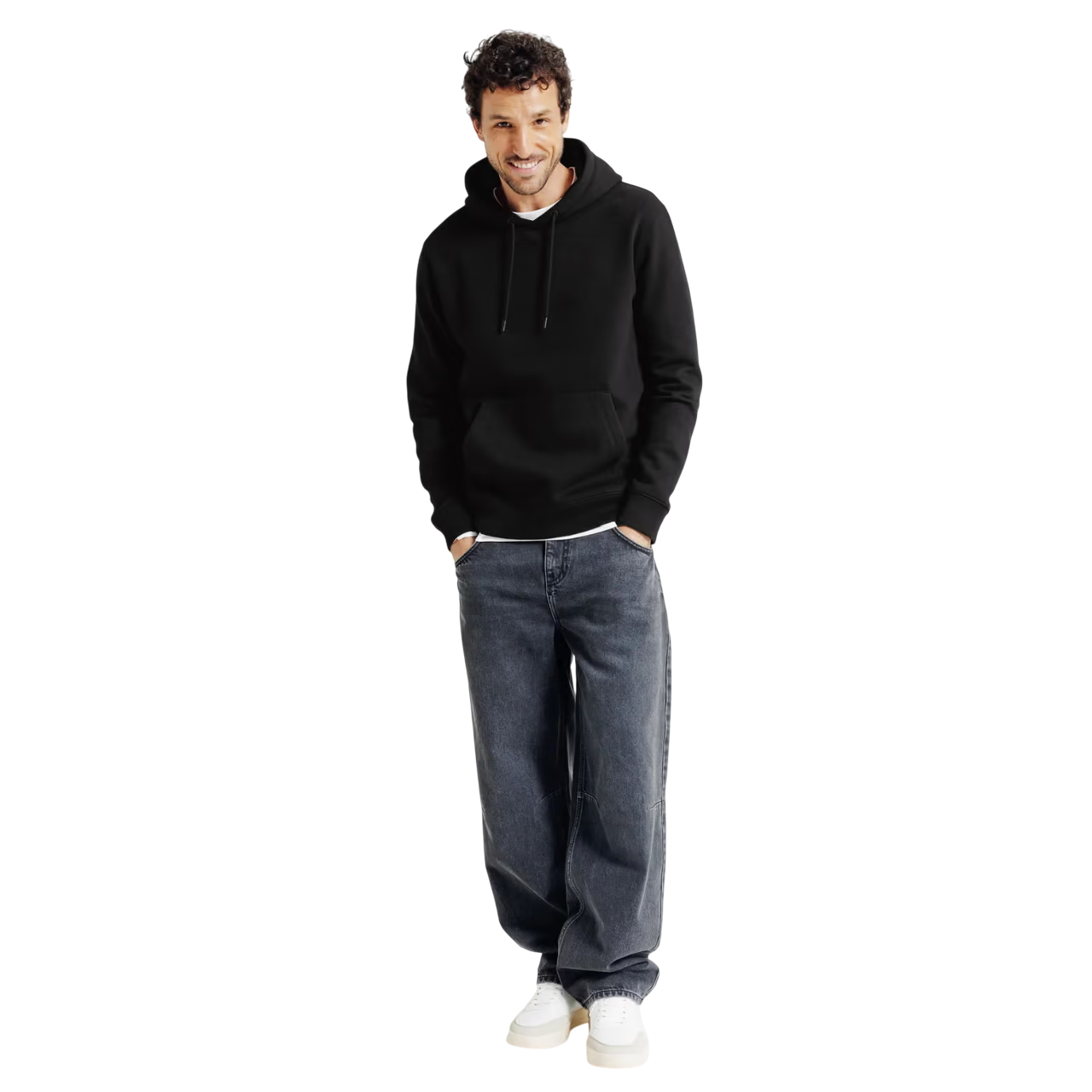 Essential Black Hoodie - Image 3