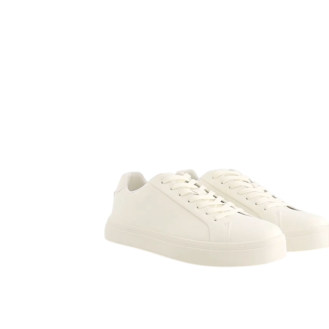 Essential White Low-Top Sneakers - Image 3