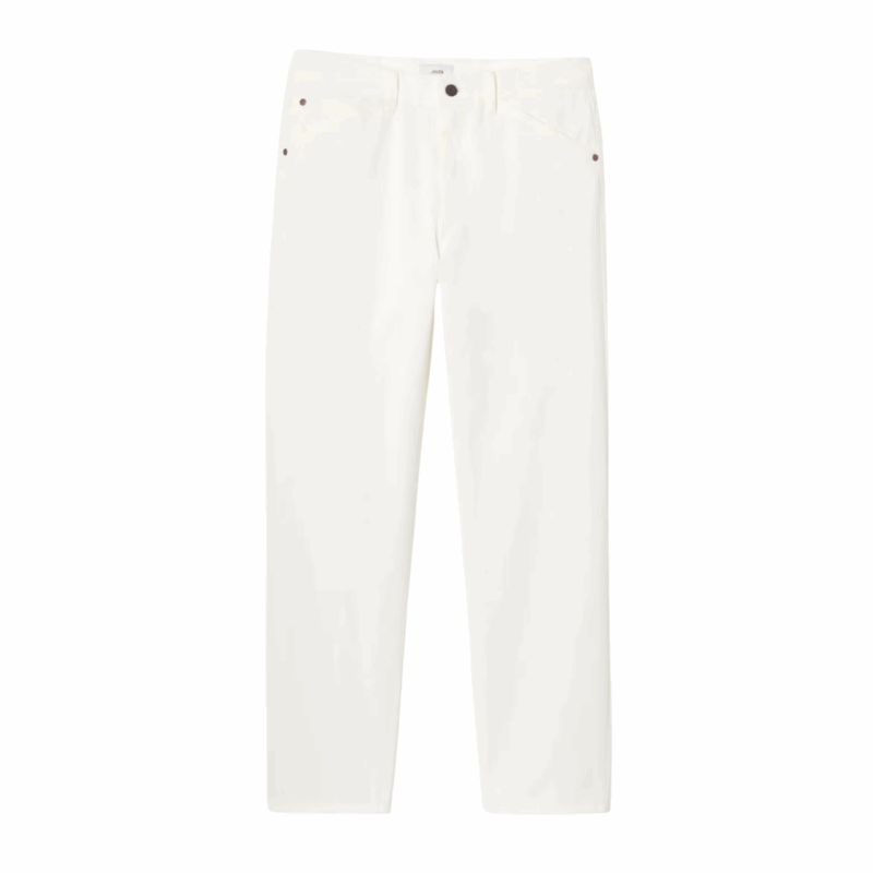 Men’s White Loose-Fit Jeans