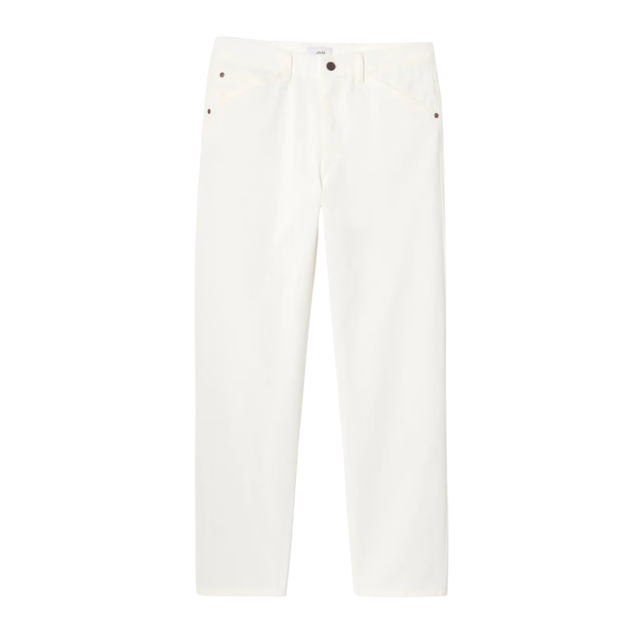 Men’s White Loose-Fit Jeans
