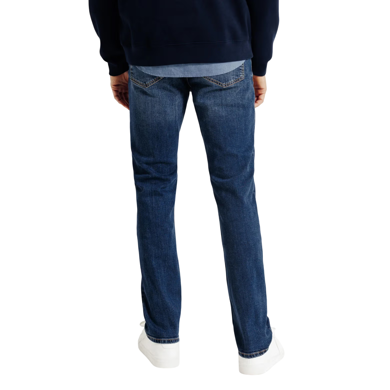 Classic Straight Blue Jeans - Image 4
