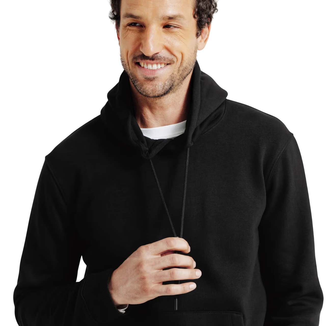 Essential Black Hoodie - Image 4