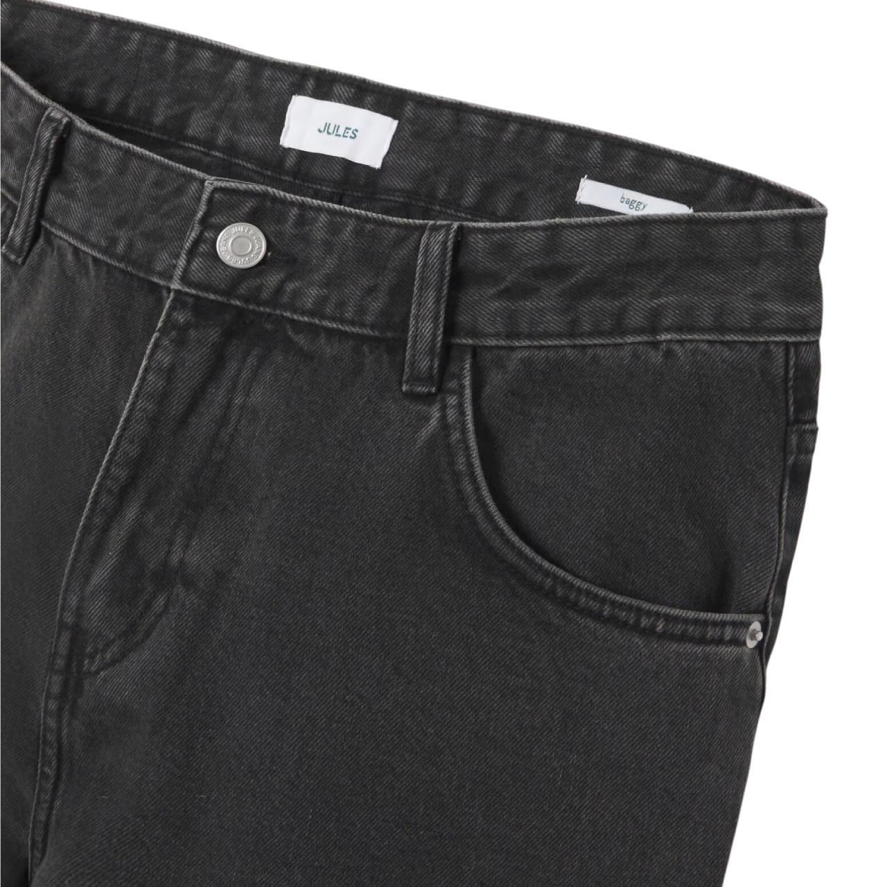 Men's Black Baggy Jeans - Image 6