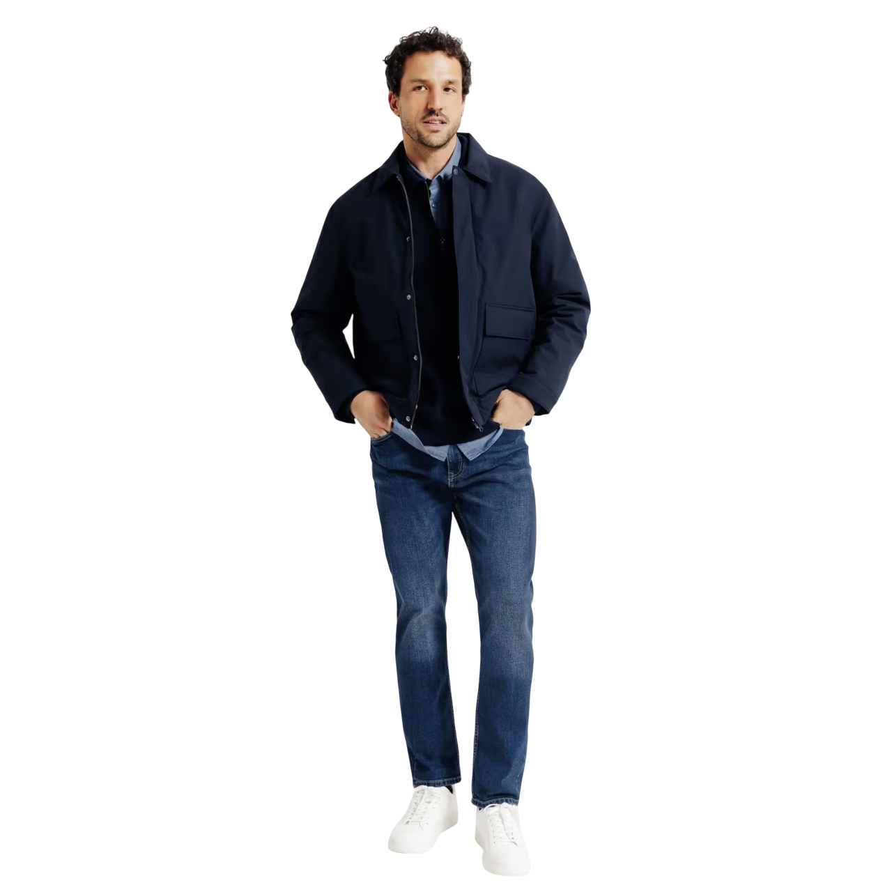 Classic Straight Blue Jeans - Image 5