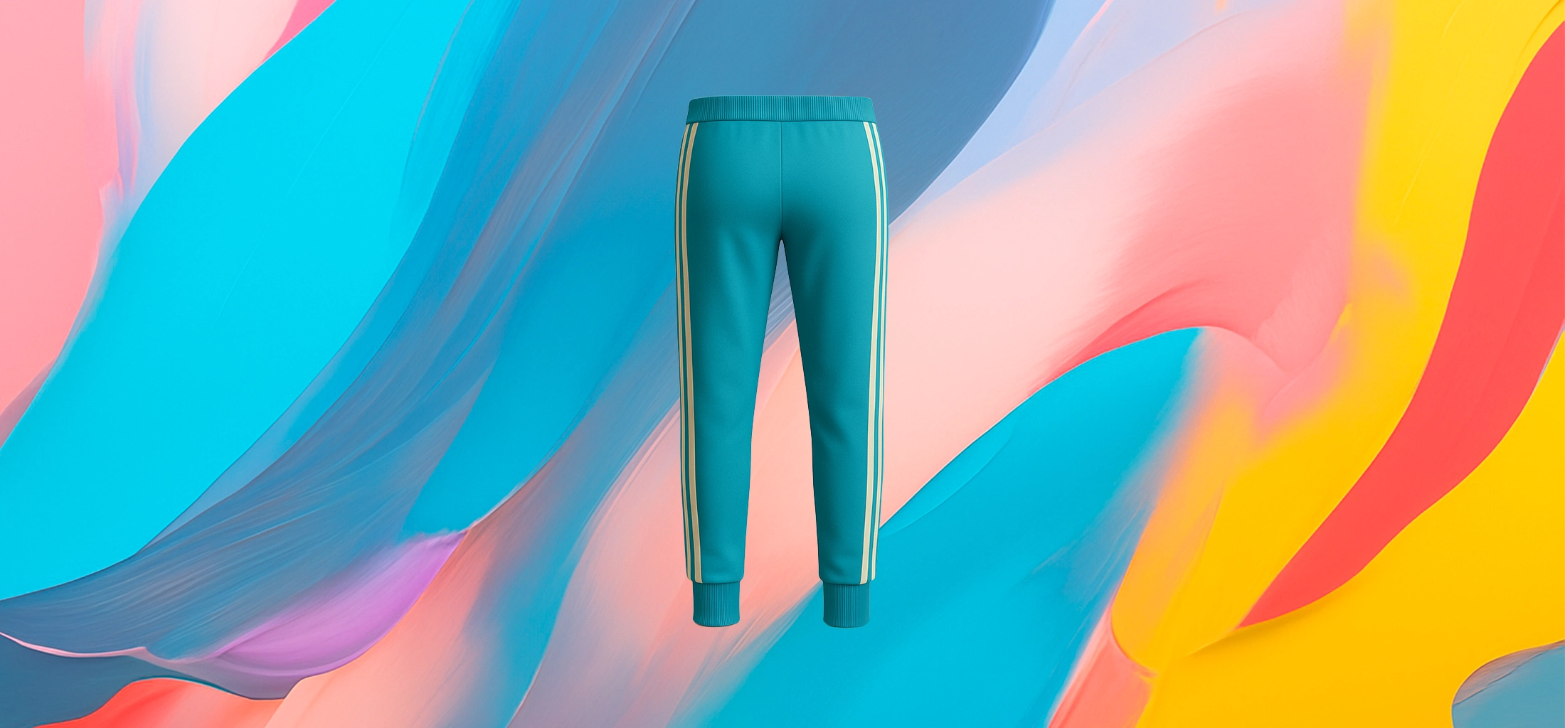 The 25x Street Joggers – Turquoise Blue - Image 2