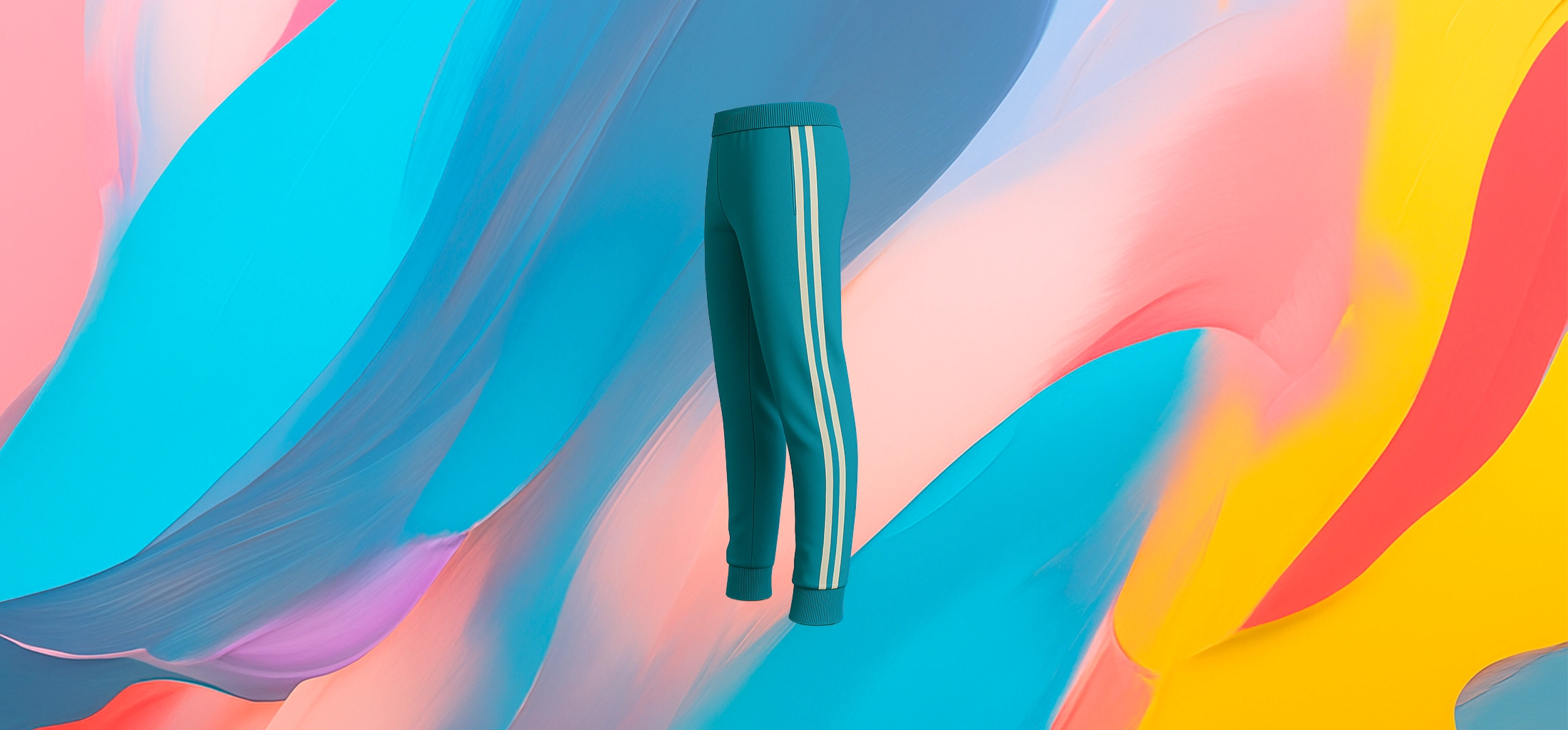 The 25x Street Joggers – Turquoise Blue - Image 3