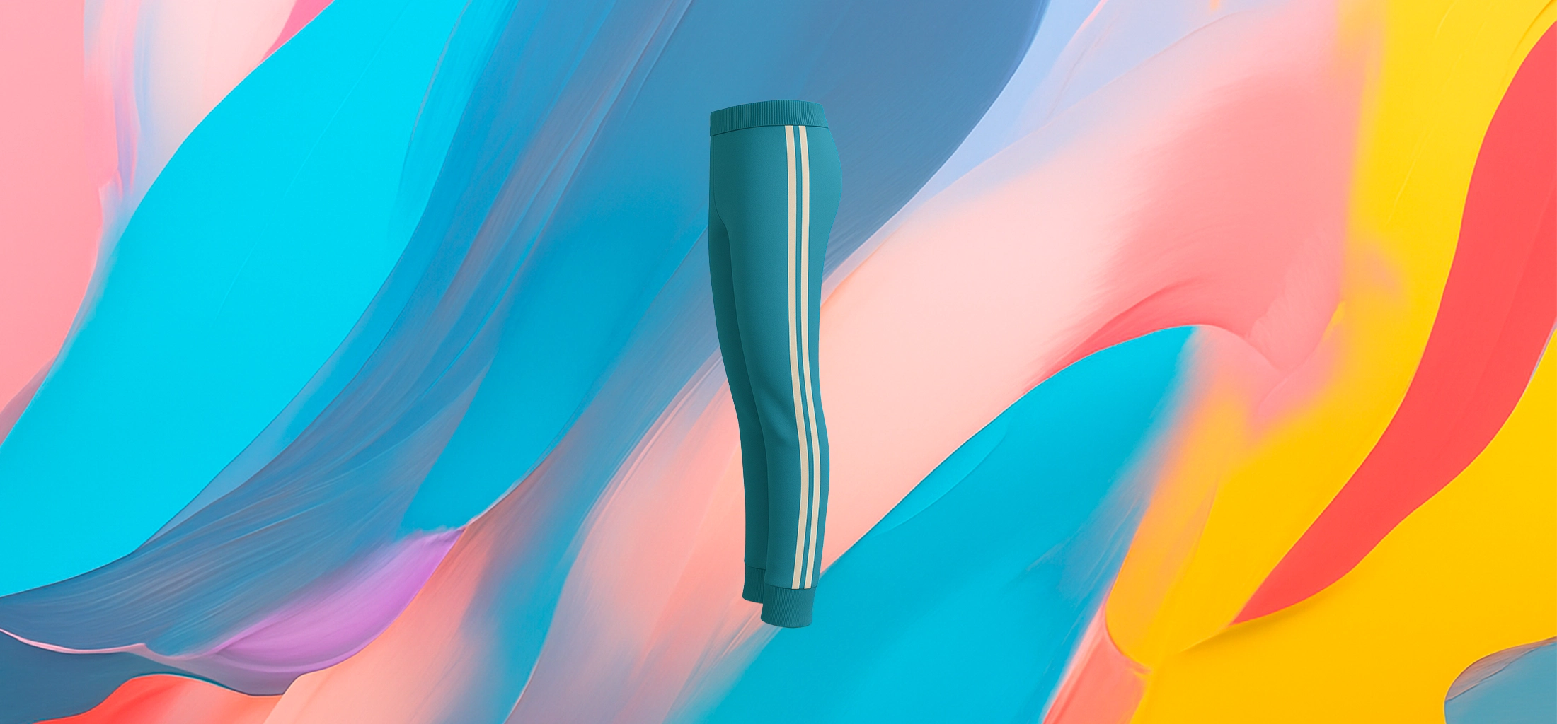 The 25x Street Joggers – Turquoise Blue - Image 4