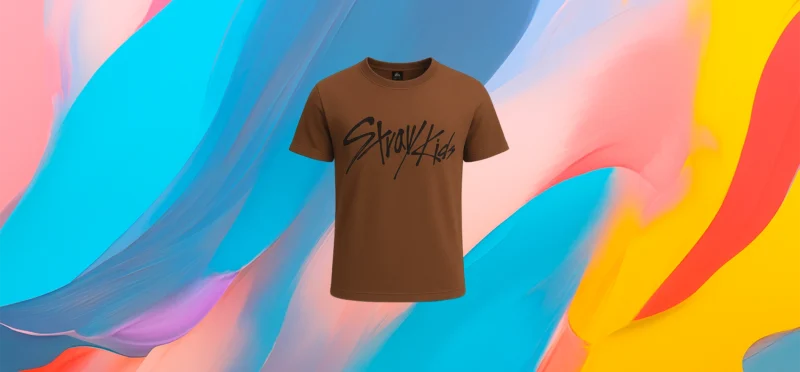 The25x Stray Kids Classic T-shirt brown