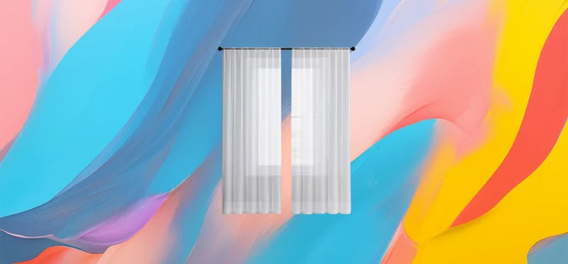 The 25x  Custom White Sheer Tulle Curtains