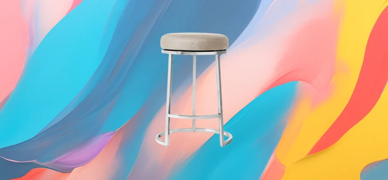 The 25x Leather Swivel Bar Stool