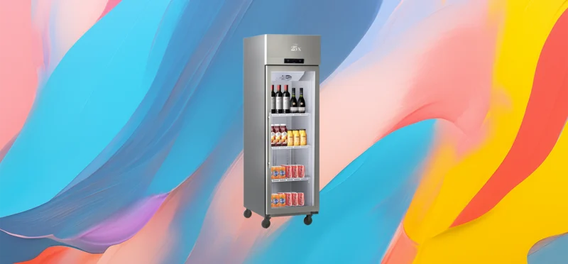 The 25x Kemer Single-Door Glass Refrigerator