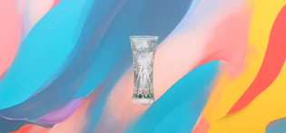 Vase de table en verre pour décoration de maison bon marché glaçure transparente design Art déco arrangement floral hydroponique décoration de salon