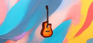 Ha3019d40a97c48b2abe958ffac135bffx The 25x RetroTone Student Acoustic Guitar
