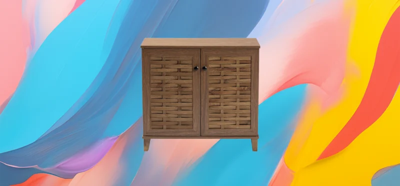 The 25x High-Quality Wood & Iron Glass Display Stand