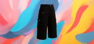 The 25x - Black Longline Cargo Shorts