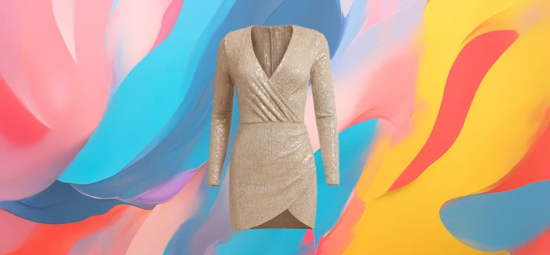 The 25x - Sparkling V-Neck Sequin Dress