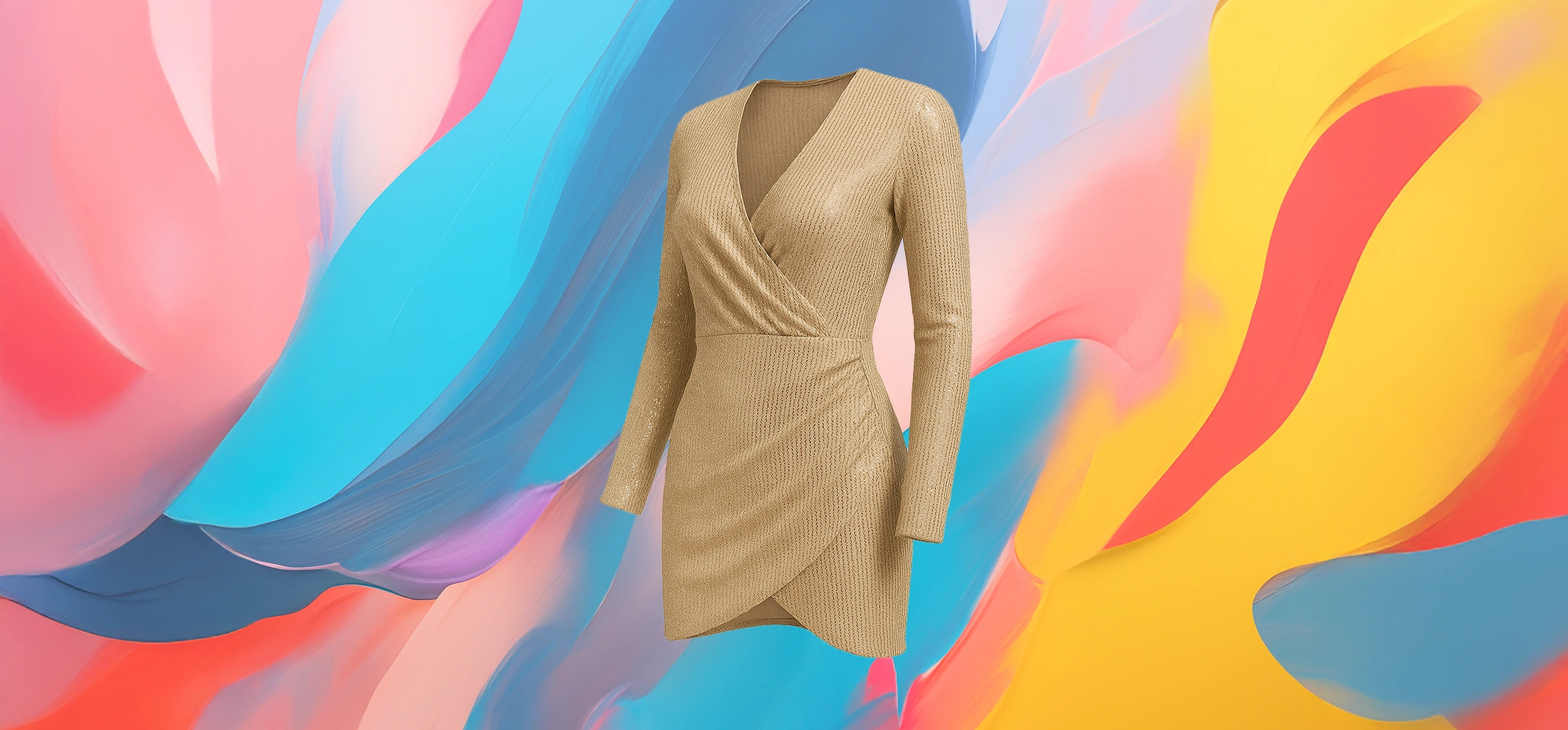 The 25x - Sparkling V-Neck Sequin Dress - Image 4