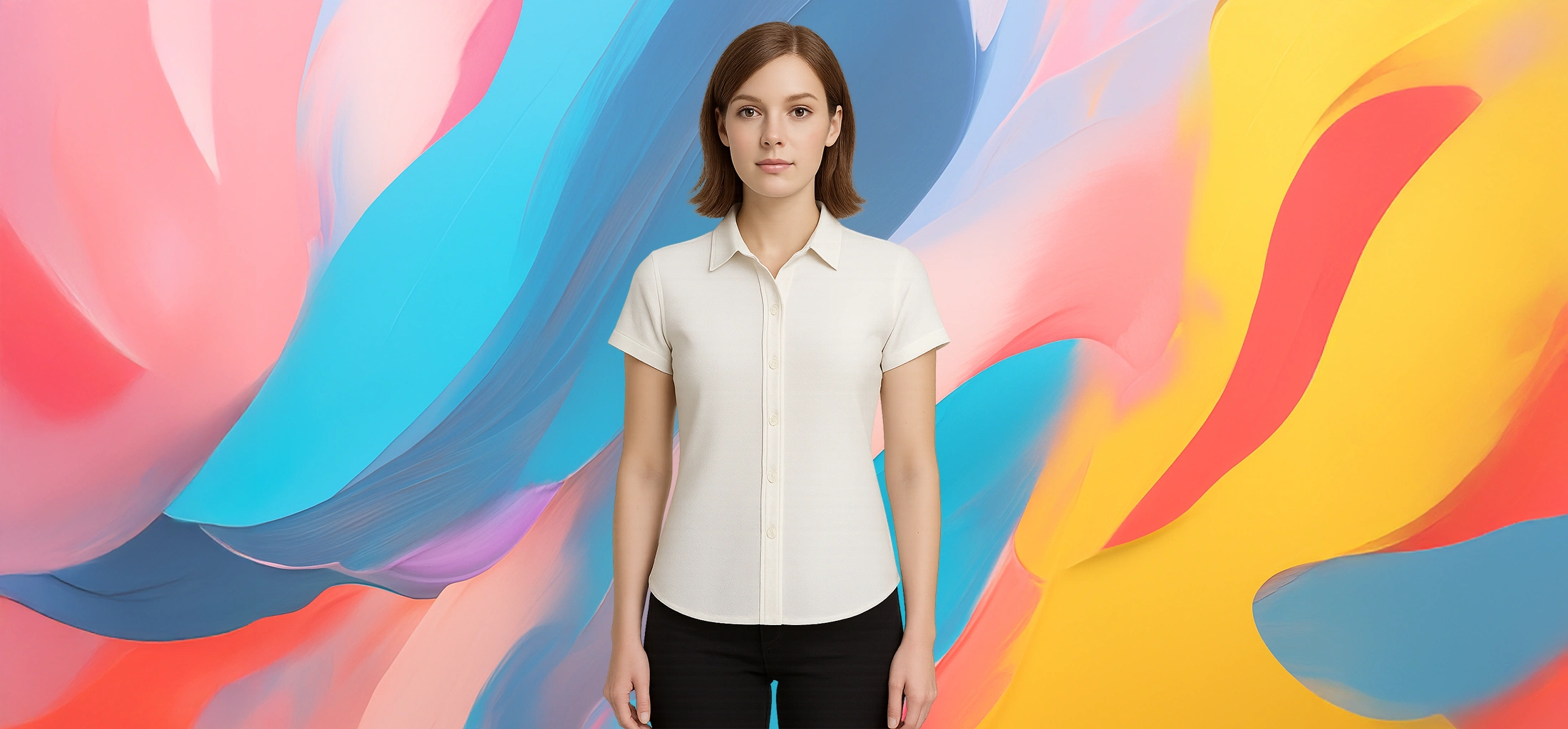 The 25x - Women Crystal Slim Shirt - Image 3