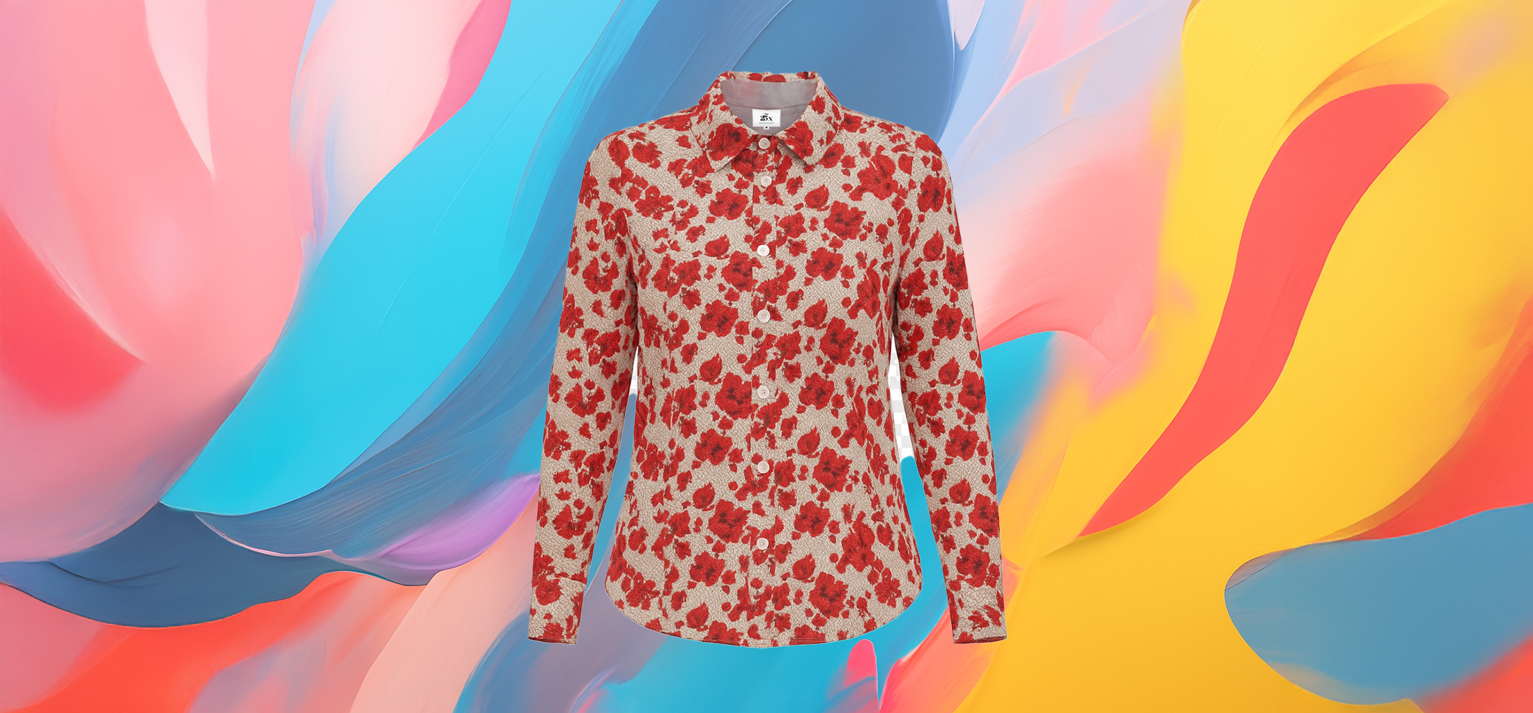 The 25x - Women Floral Long Sleeve Shirt