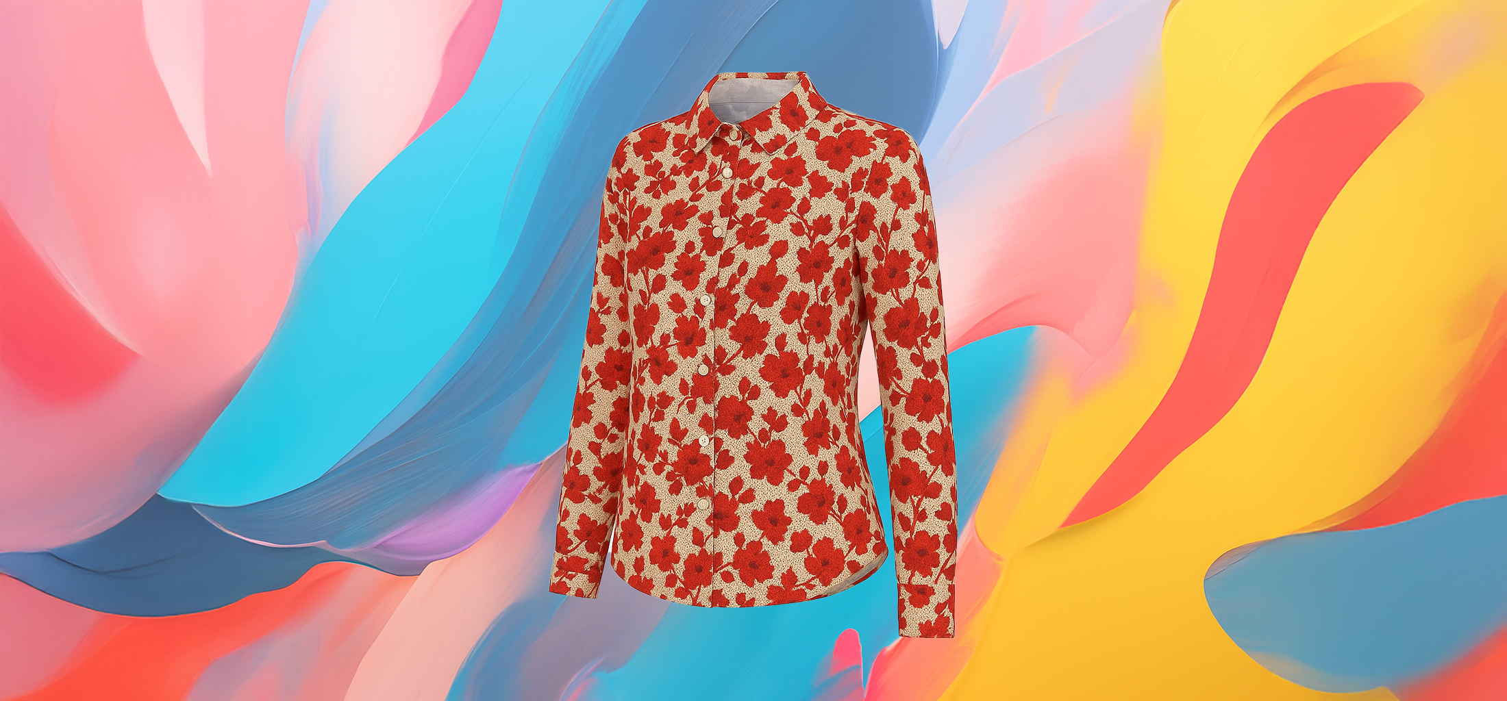 The 25x - Women Floral Long Sleeve Shirt - Image 3