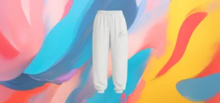 Produit#13-1 The25x Classic White grey Jogger Pants