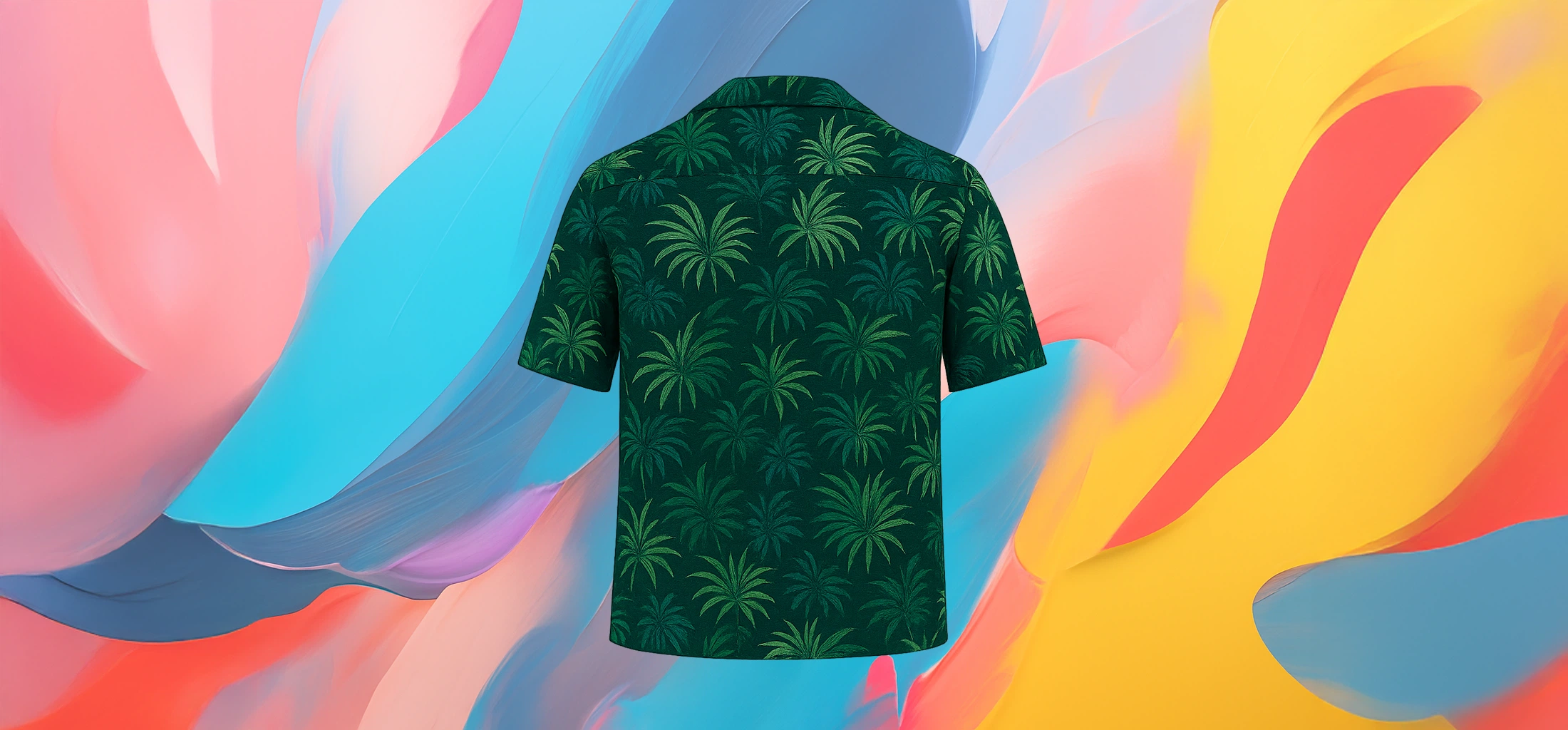 The 25x - Men’s Green Floral Short Sleeve Shirt - Image 2