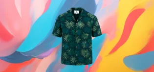 The 25x - Men’s Green Floral Short Sleeve Shirt