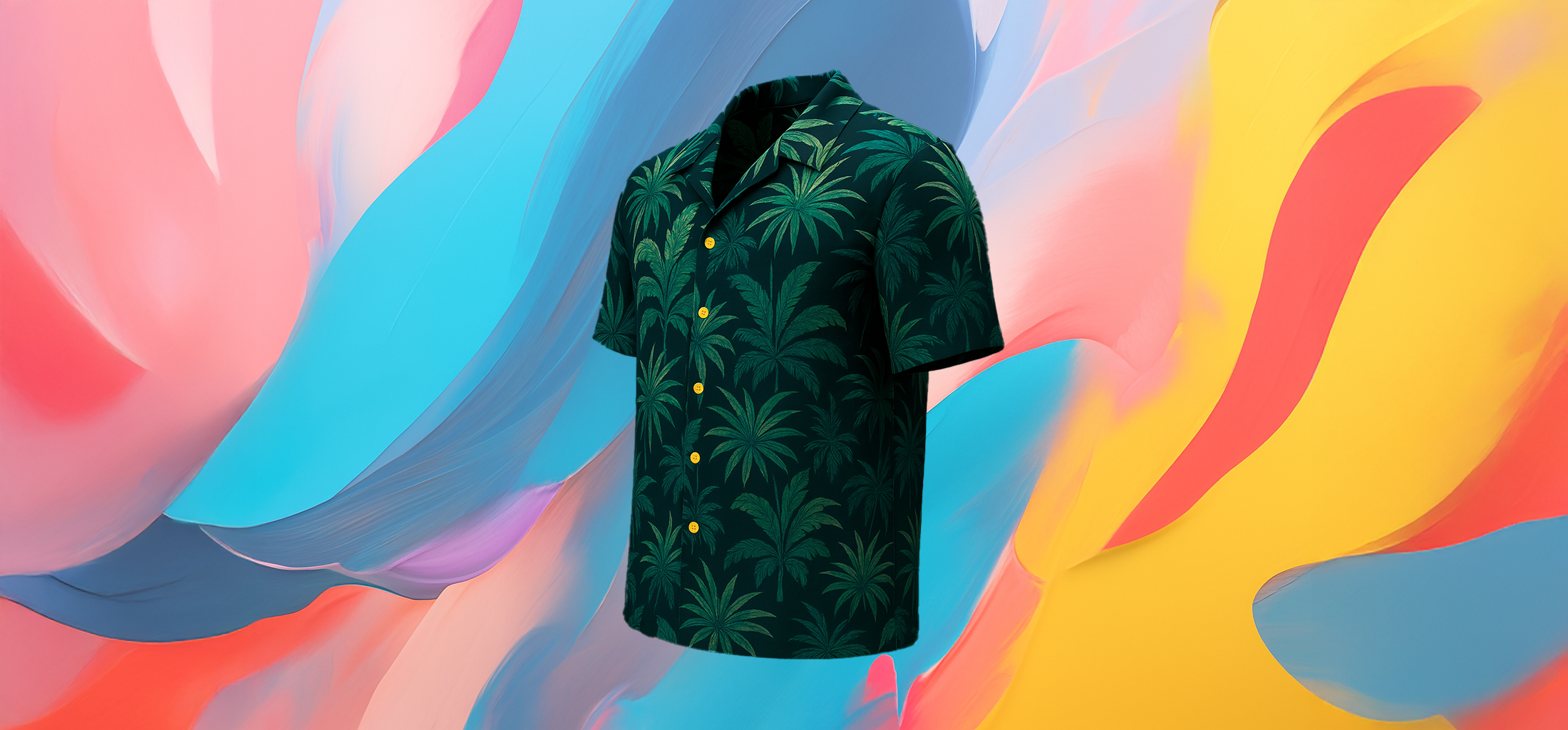 The 25x - Men’s Green Floral Short Sleeve Shirt - Image 3