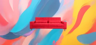 The 25x - Modern Fabric Sofa Bed – European Style, Red