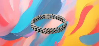 The25x Silver Curb Chain Bracelet