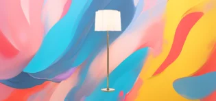 Produit#18-2 The 25x - Modern Nordic Floor Lamp with Adjustable Metal & Fabric Lampshade