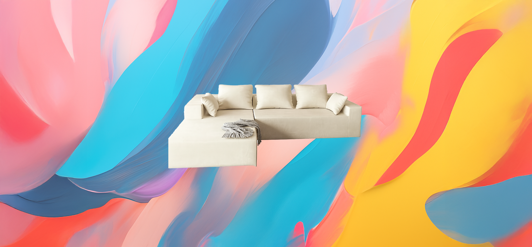 The 25x White Haven Modular Sofa Bed