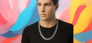 The25x Silver Curb Chain Necklace