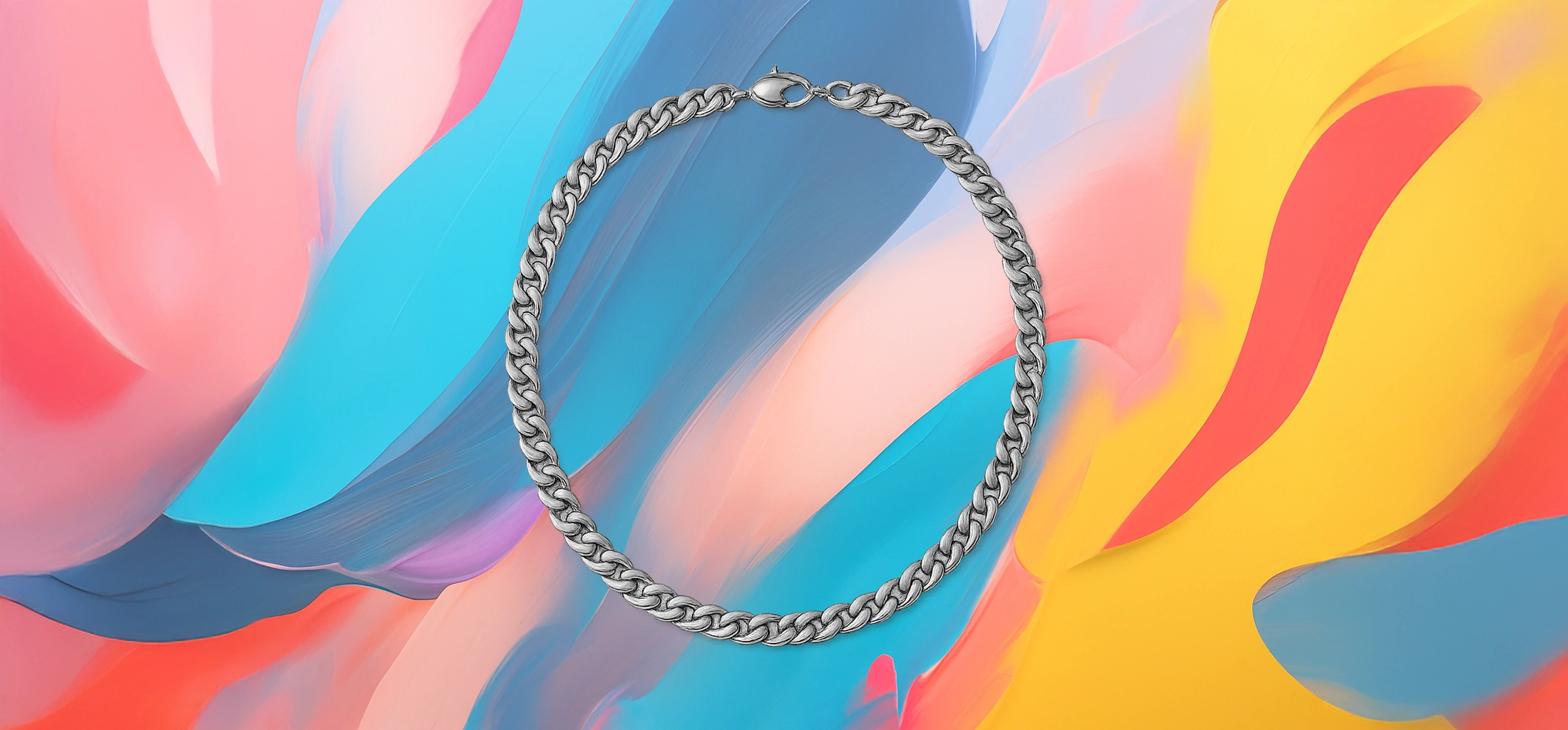 The25x Silver Curb Chain Necklace - Image 2