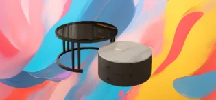 Produit#20-1 The 25x - Modern Coffee Table with Marble Top & Stainless Steel Base