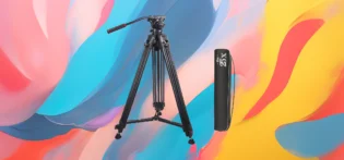 Produit#24-2 The 25x - Professional Aluminum Tripod – 180cm with Fluid Head for DSLR/SLR