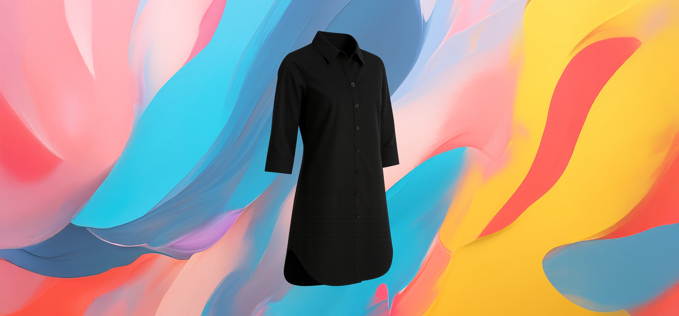 The 25x Women’s Black Shirt Dress - Image 2