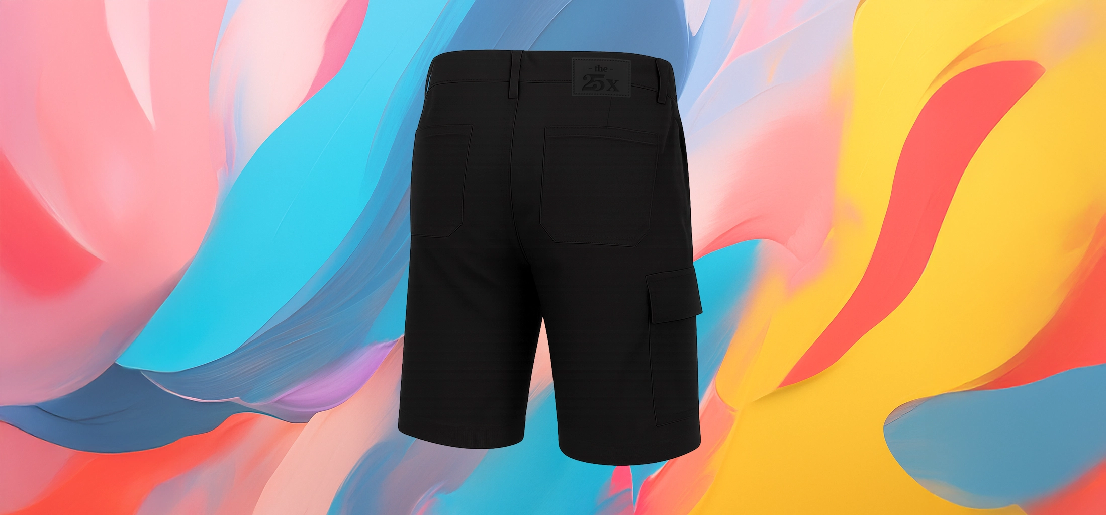 The 25x – Men’s Elegant Black Cargo Shorts - Image 4