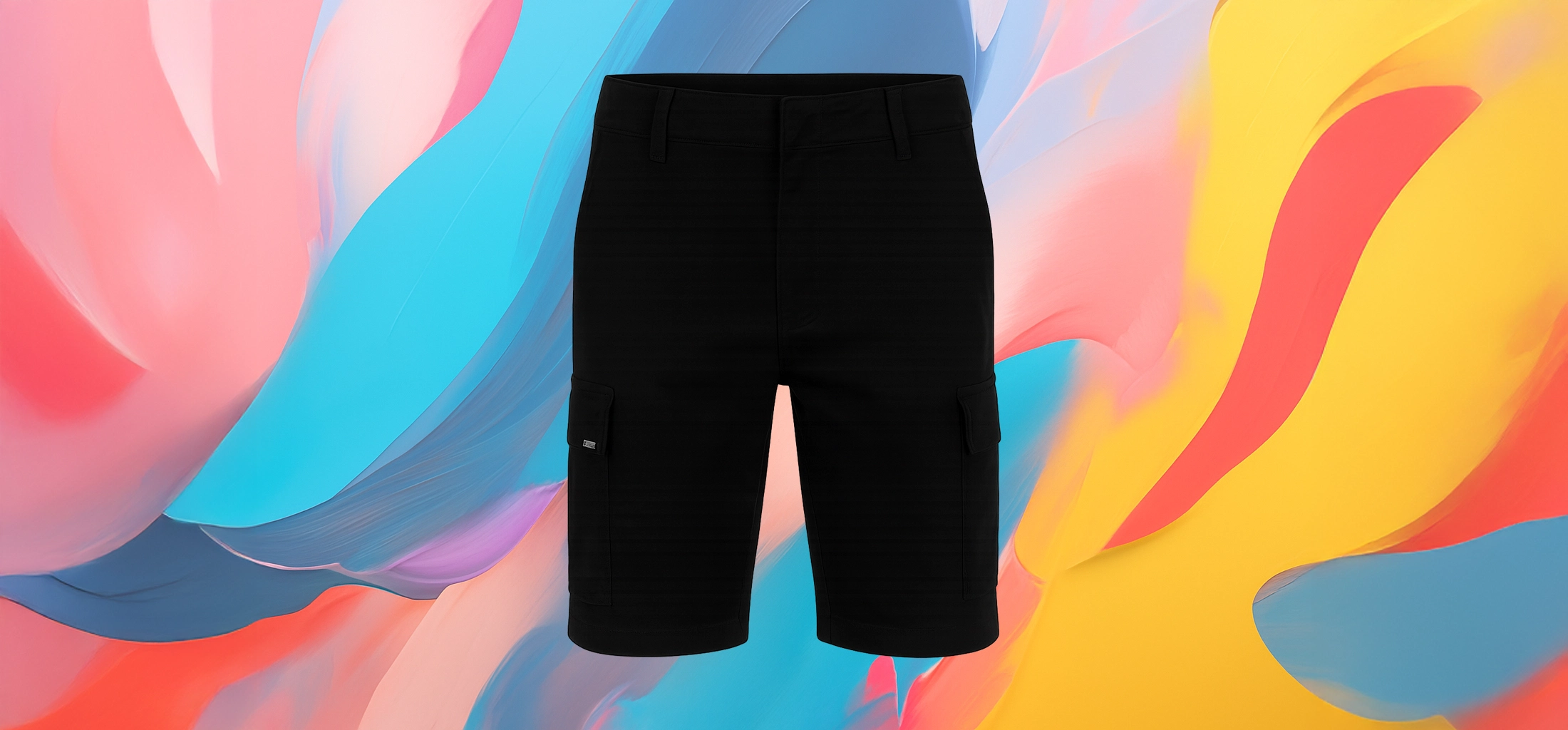 The 25x – Men’s Elegant Black Cargo Shorts