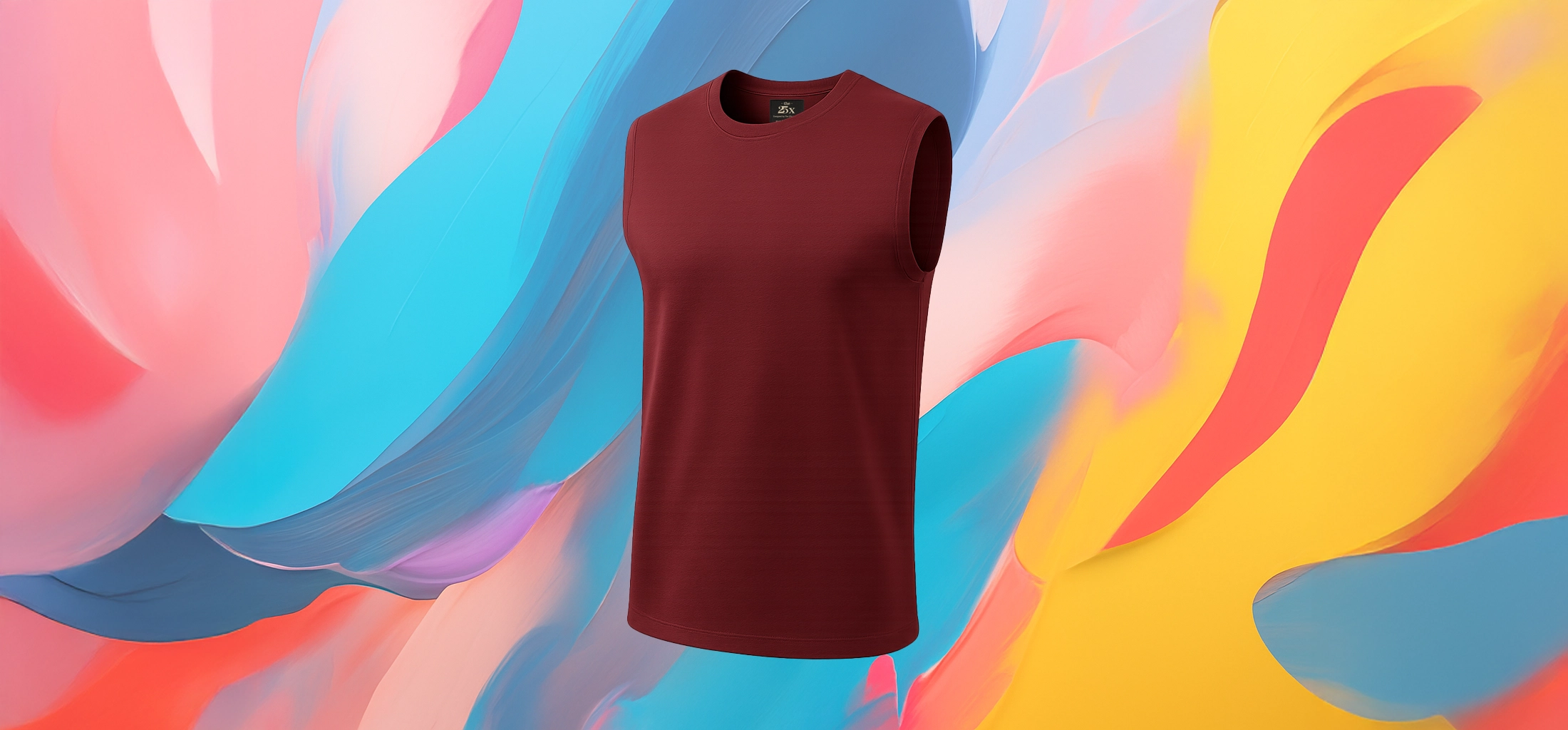 The 25x – Men’s Classic Burgundy Tank Top - Image 3