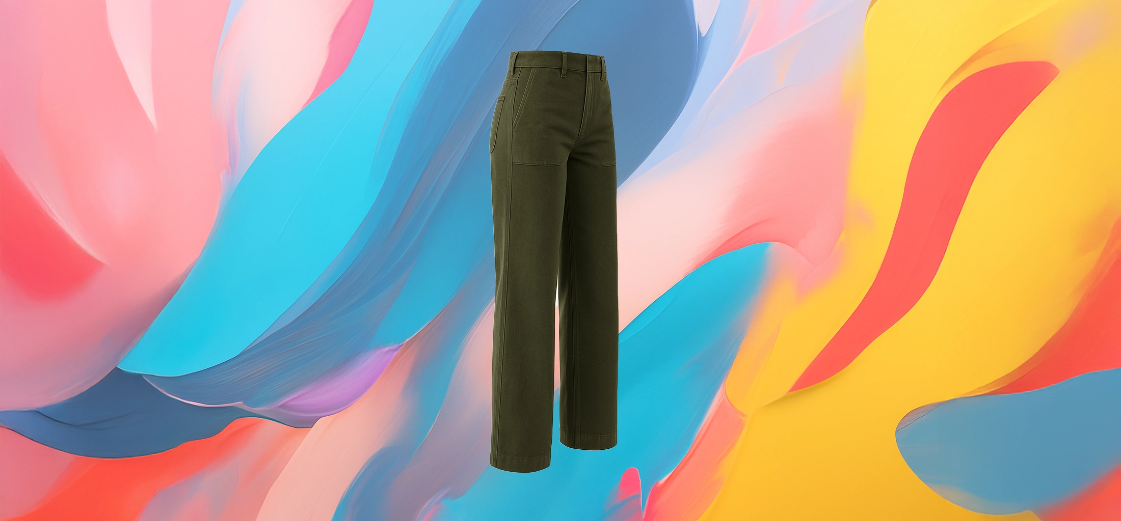 The 25x - Green Denim Palazzo - Image 3